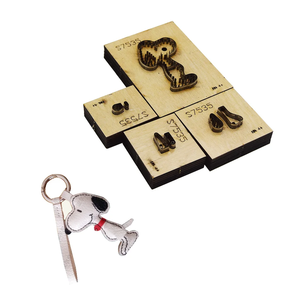 Wooden Cutting Dies Leather Die Craft, DIY Key Chain Pendant Decoration, Cutting Mold Suitable for Die Cutting Machine