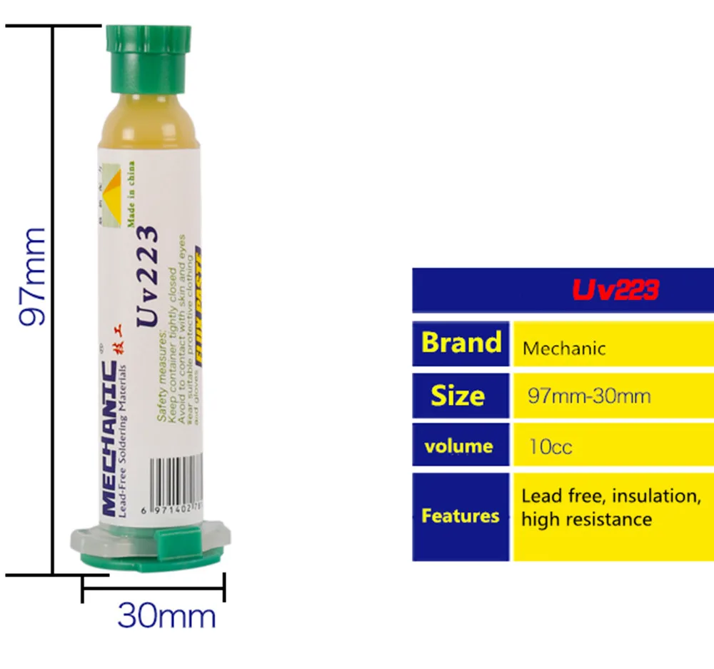 10CC Mechanic CMOV-223/559  Lead-Free Solder Paste BGA Solder Paste Flux Welding Fluxes For PCB SMD Soldering Reballing Repair