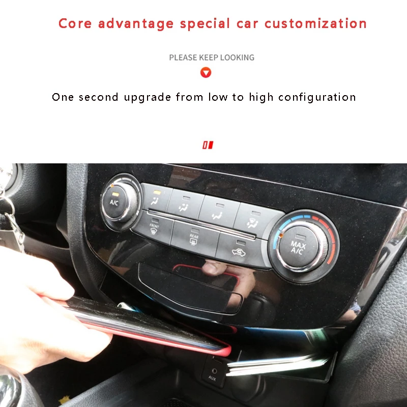 AU04 -Car Center Console Storage Box Armrest Box Organizer for Nissan X-Trail X Trail T32 2014-2019 Interior Decoration