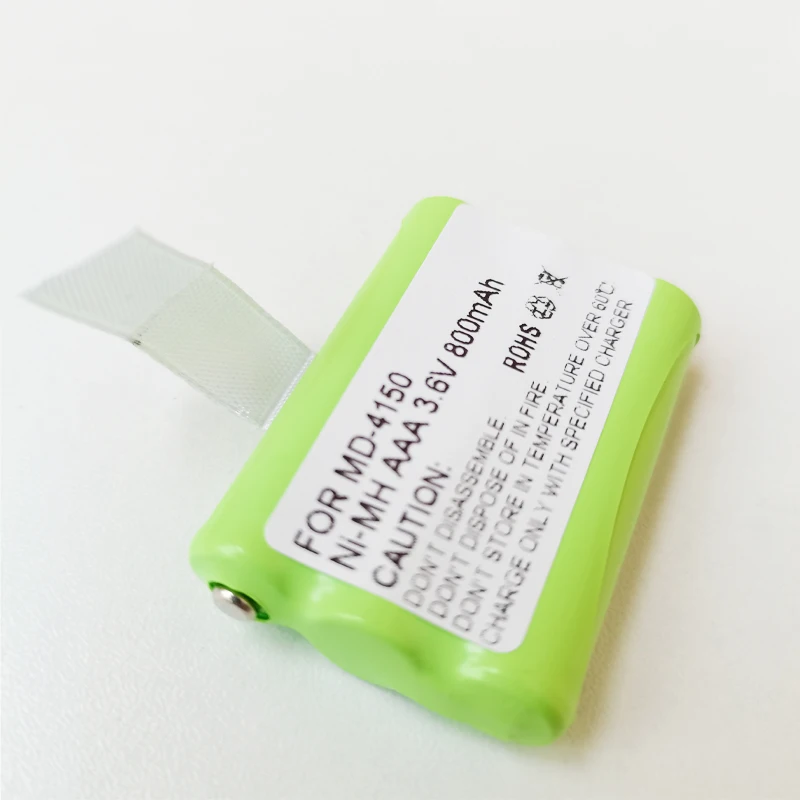 3.6V 800mAh Battery for RAYOVAC RAY2419 AT&T 1231 2231 2419 2420 MD4150 MD4160 V TECH 80-5542-00-00