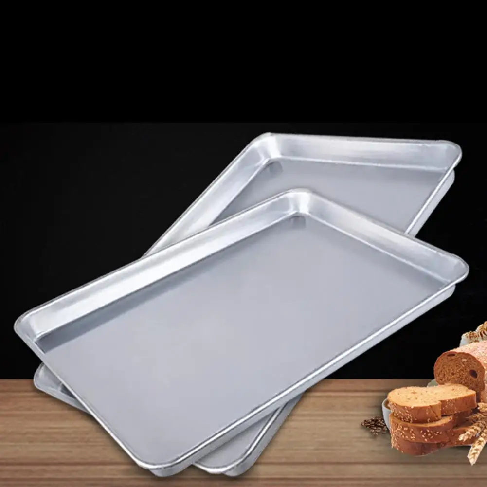 Baking Tray Eco-friendly Anti-deform Anti-rust Aluminum Alloy Not Stick Durable Baking Cookie Sheet Home Baking Dishes