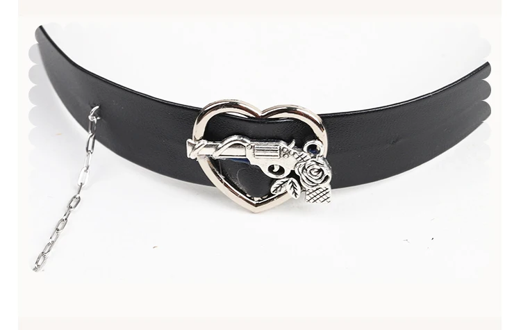 Cool Punk Lolita Headband หวาน Hairband ได้ยิน & Chain