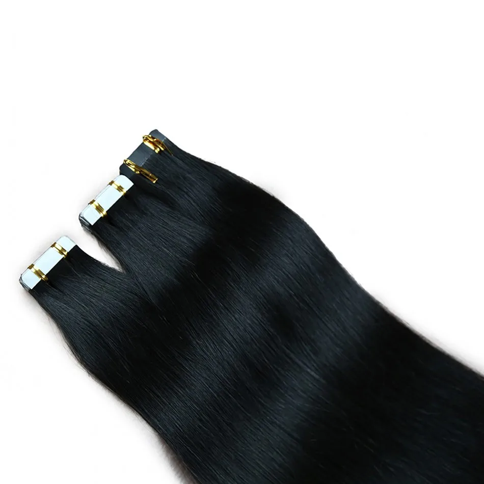 Wholesale Tape Hair Extensions Cheap Affordable Straight Seamless PU Tape Hair