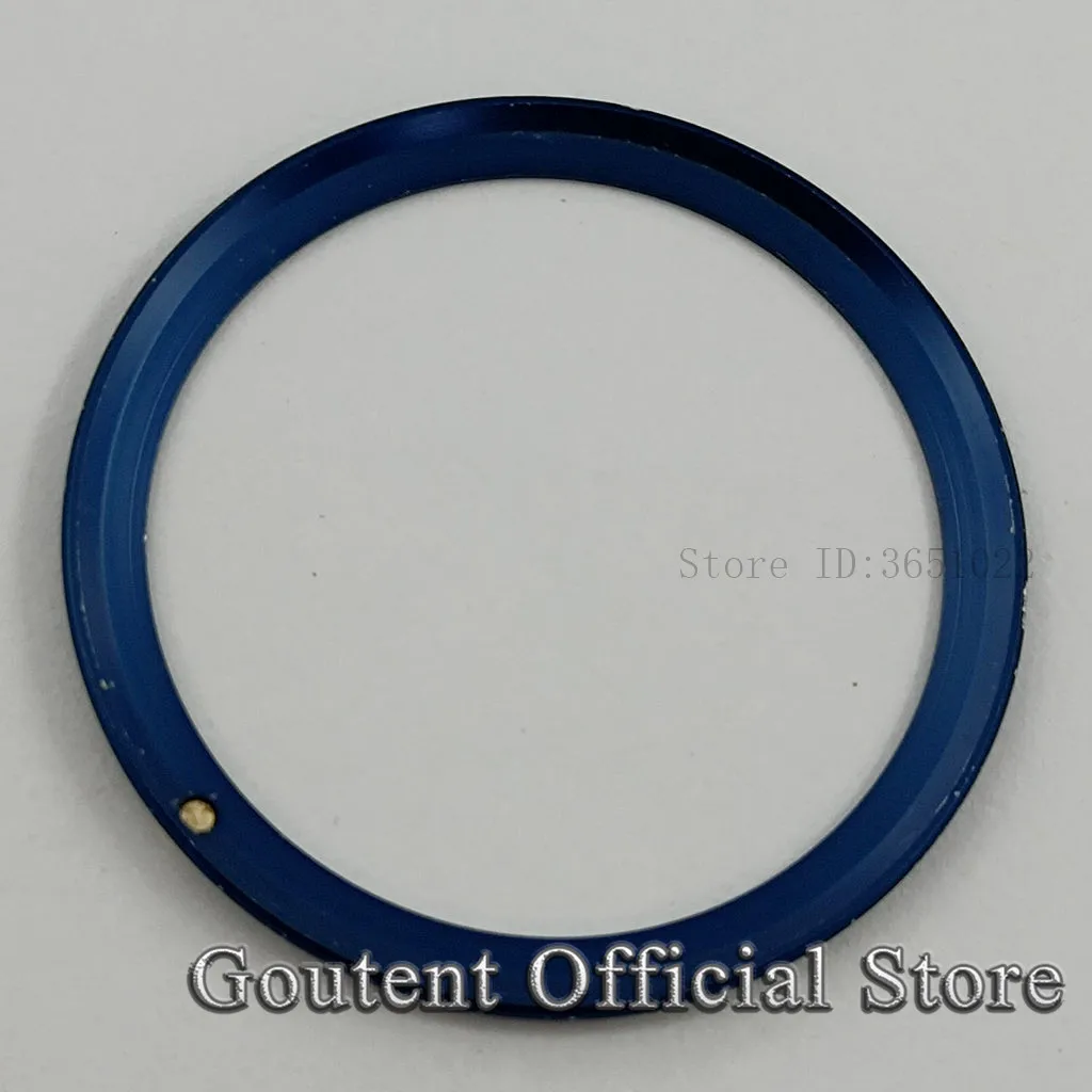 Goutent 39.5*32.8mm Aluminum Watch Bezel Insert Black/Blue/Green/Red Ring Fit For Automatic Watch Replacement Spare Parts