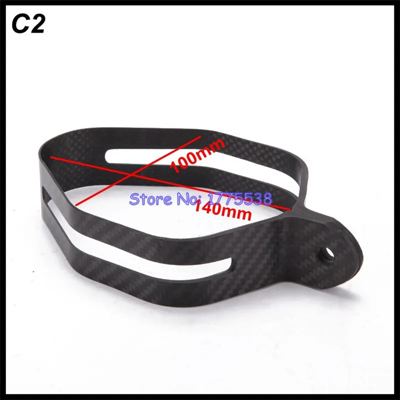 90mm 102mm Diameter Carbon Fiber Clamp Motorcycle Exhaust Muffler Escape Demper Silencer Carbon Fiber Holder Bracket Fixed Clamp