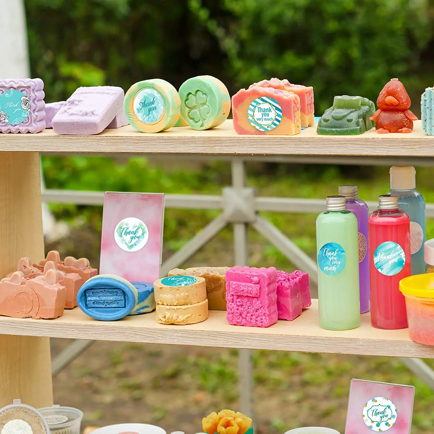 50-500 Stuks Eenvoudige Leven Dank U Sticker Wedding Party Flower Hot Stamping Sticker Label Sticker 1 Inch