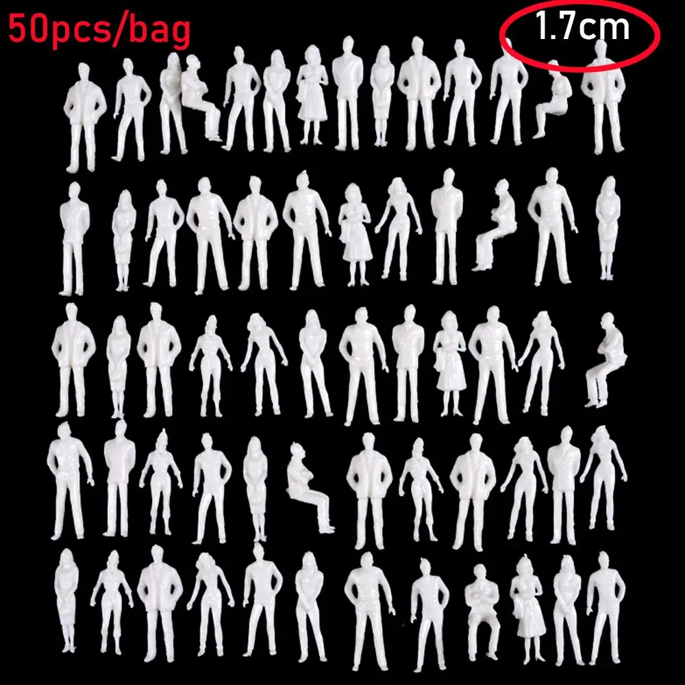 Figurines Miniatures 1:75 – Lot De 50/100 Pièces, 25 Mm, Blanches Pour Maquettes Et Dioramas