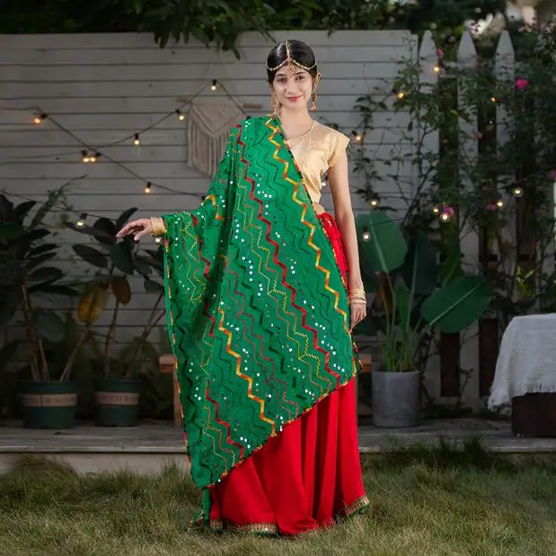 Wiosenne lato indie Sarees kobieta moda etniczne style chustka haftowana Dupattas piękny kolor wygodny szal