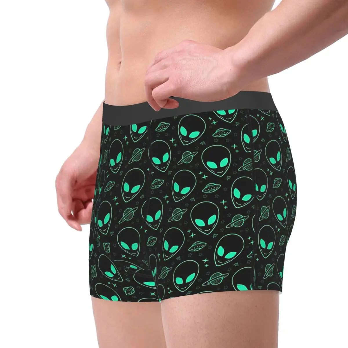 Alien Pattern Alien Ripley Space Horror Movie Underpants Breathbale Panties Man Underwear Print Shorts Boxer Briefs