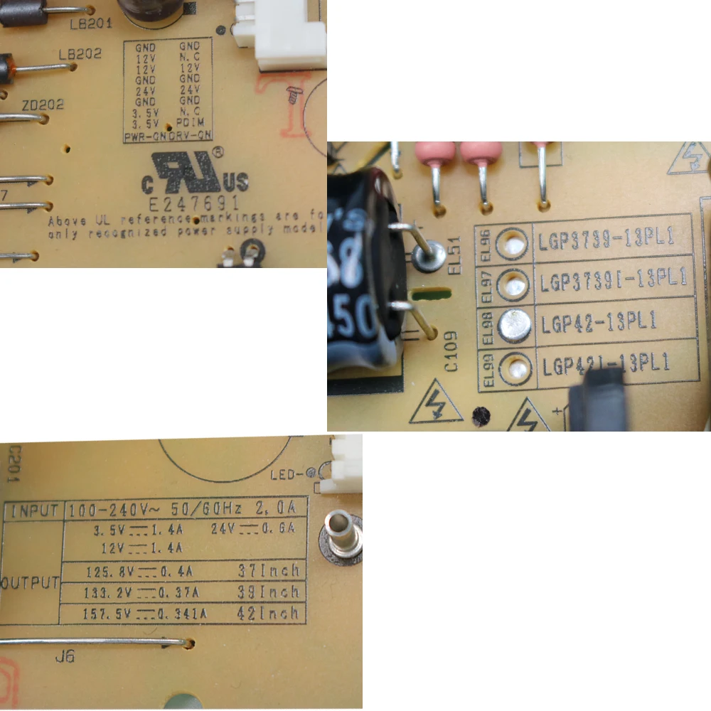 Free shipping 100% Test for LG EAX64905301 LG3739-13PL1 42LN519C-CC LGP42-13PL1 Power Board