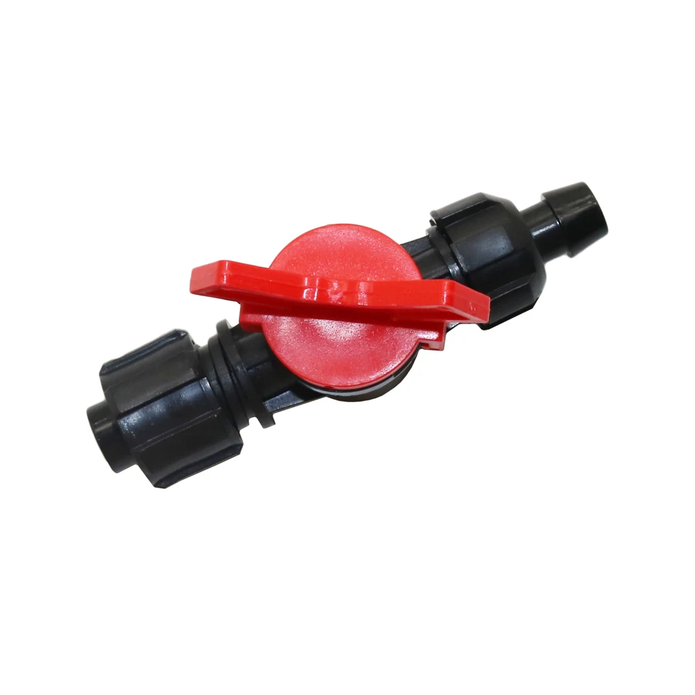 5Pcs Plastic Drip Tape Locks Valve for DN16 to DN13 Hose Agriculture Garden Irrigation Lawn Watering Waterstop Valves Water