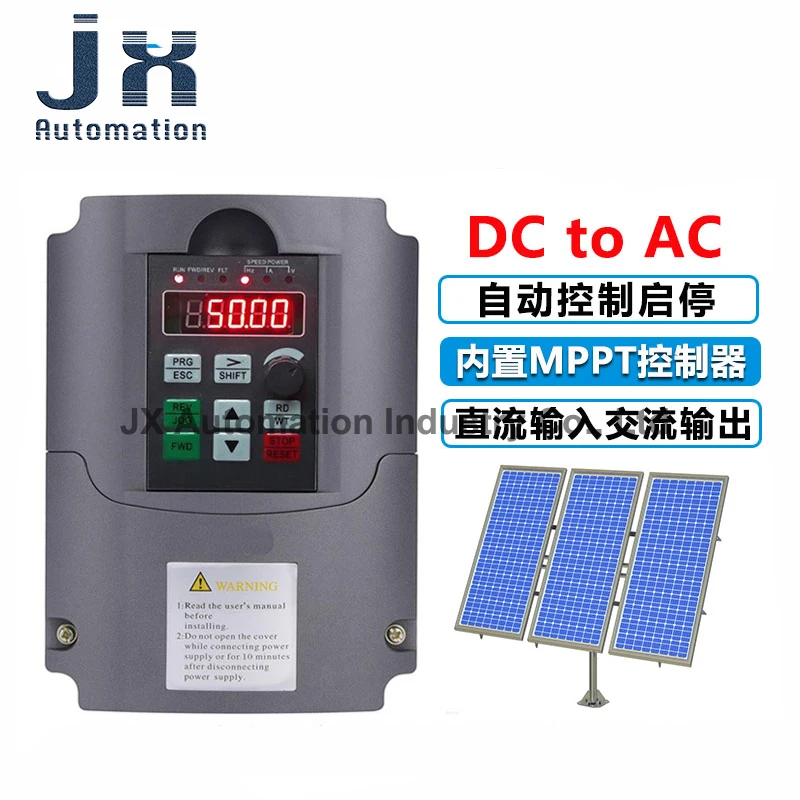 Solar Water Pump Vector Inverter 9100-1T-00150D Single Phase 220V 1.5KW Frequency Converter for Photovoltaic Water Pump