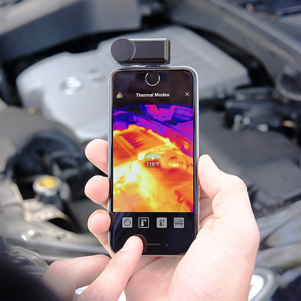 Seek-cámara térmica compacta para teléfono inteligente, módulo electrónico PCB, cámara térmica de temperatura aplicable tipo C IOS
