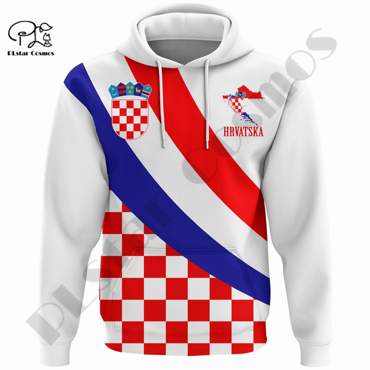 PLstar Cosmos 3DPrinted Newest Croatia Hrvatska Art Unique Unisex Men/Women Hrajuku Streetwear Casual Hoodies/Zip/Sweatshirt B-5