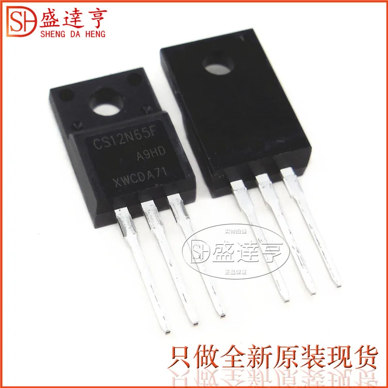 Transistor MOSFET DIP CS12N65F, 12a, 650V, TO-220F, nuevo, Original, en Stock, 10 Uds./lote