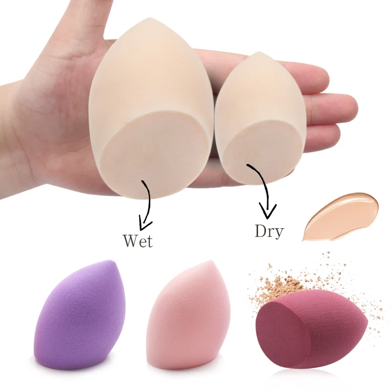 Makeup Sponge Concealer Smooth Cosmetic Powder Puff Cut Shape Foundation Bevel Cosmetic Puff women Make Up Tools