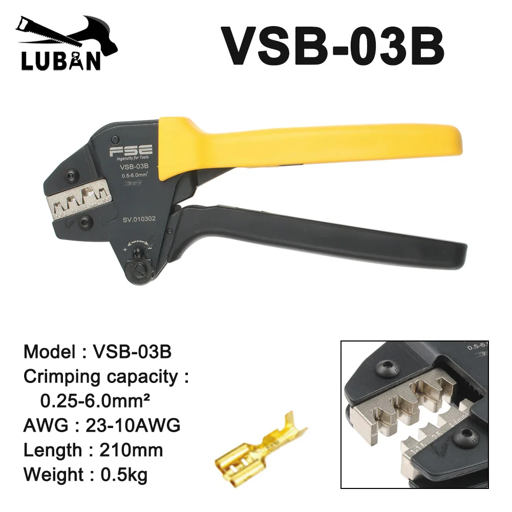 VSB-03B VSB-10A VSB-10WF VSB-30J High-quality Crimping Pliers  High Precision Terminal Crimp Self-adjusting Tools