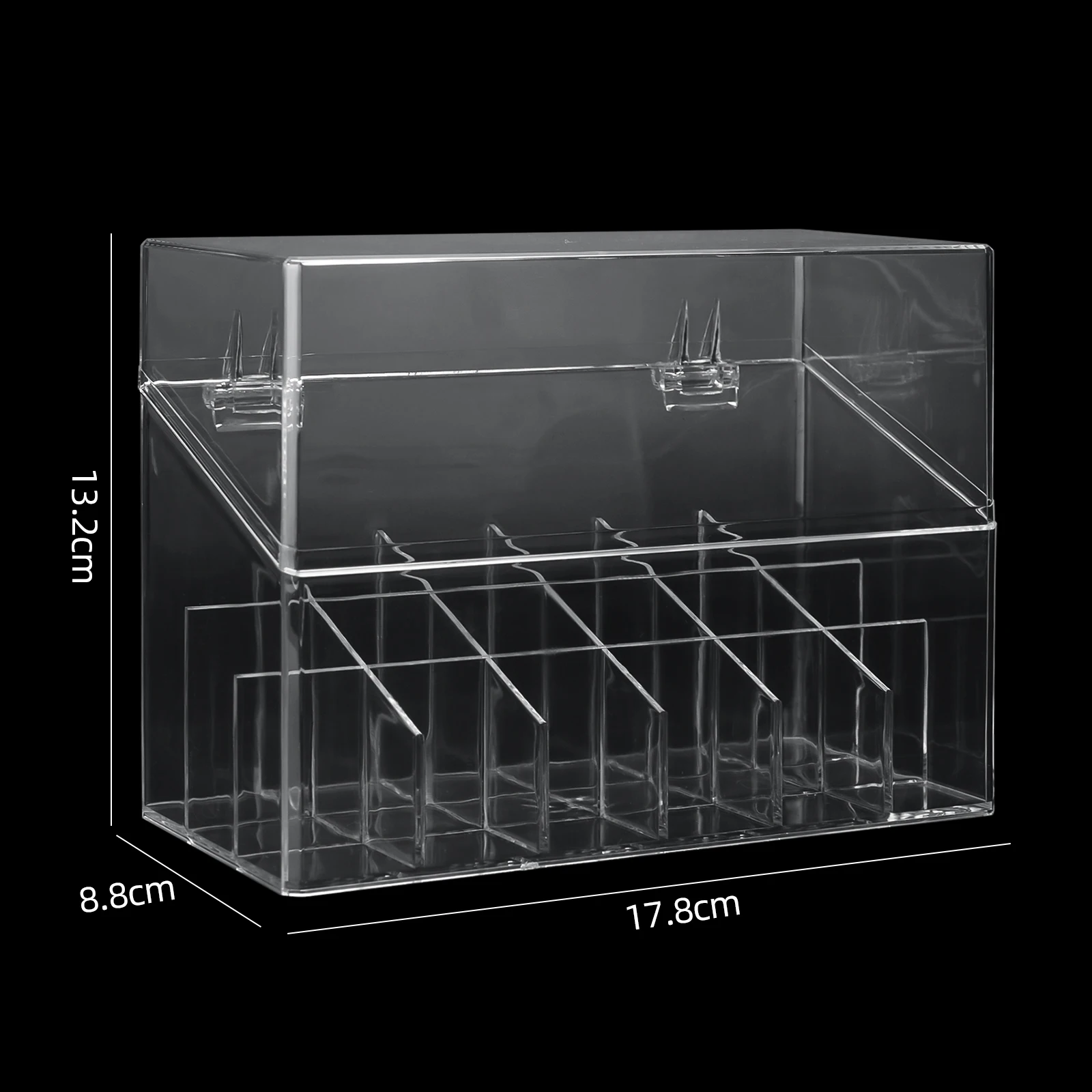 Soporte de exhibición de tinta de tatuaje, estante vacío de acrílico transparente, suministros de tatuaje, lápices labiales, herramienta de