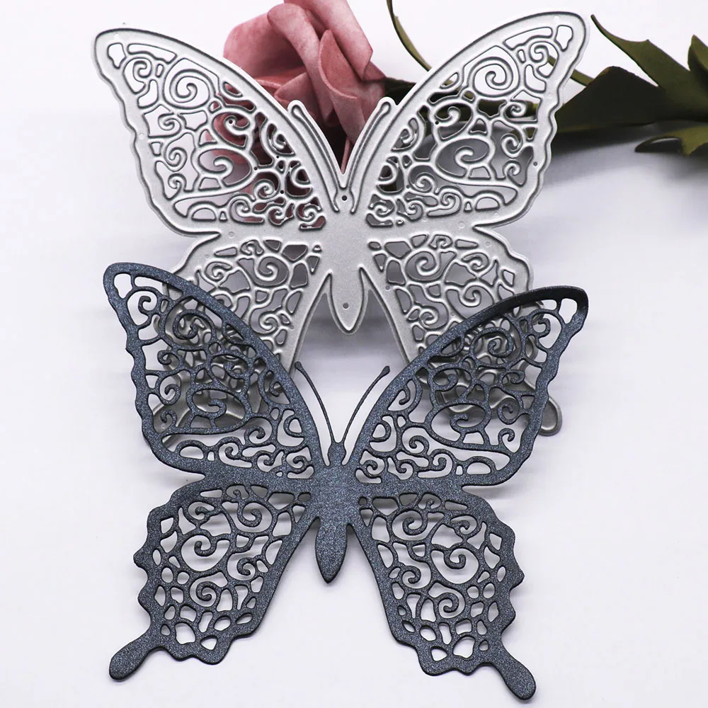 Butterfly Metal wykrojniki Scrapbooking karta albumu Making rzemiosło papierowe tłoczenie Folder szablony do wystroju Slimline umiera formy