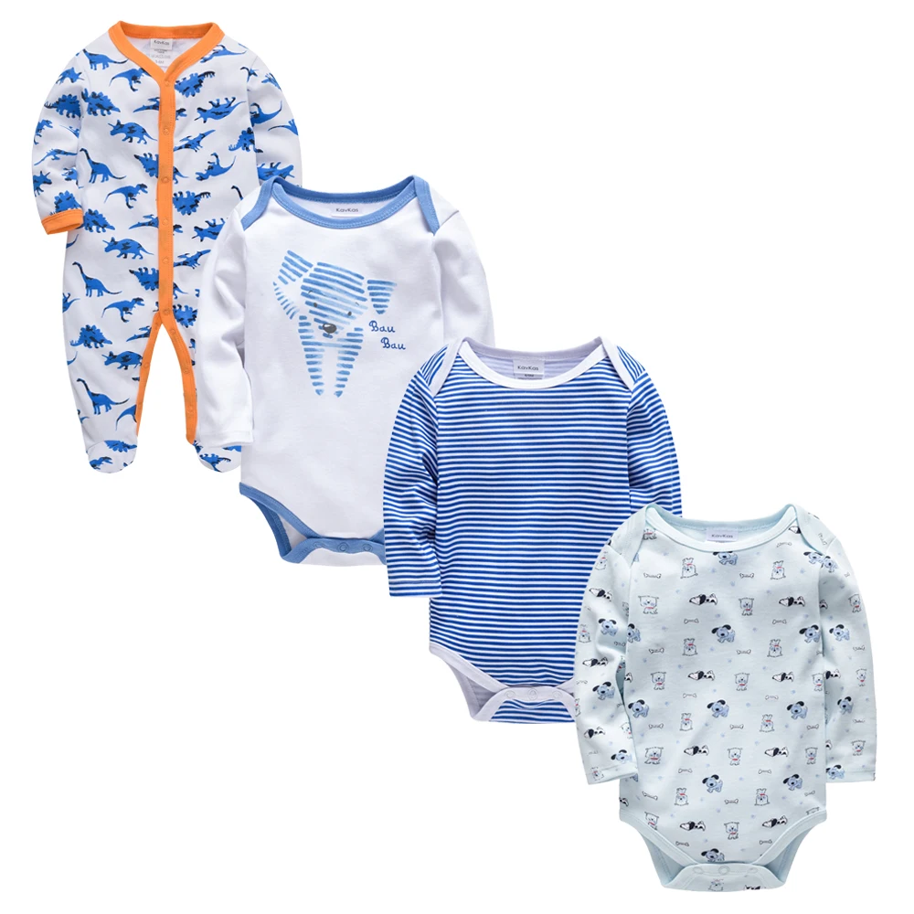 

4pcs/lot Baby Boy Clothes Set long sleeve roupas de bebe Clothing Cotton Full Sleeve Body bebe set Baby