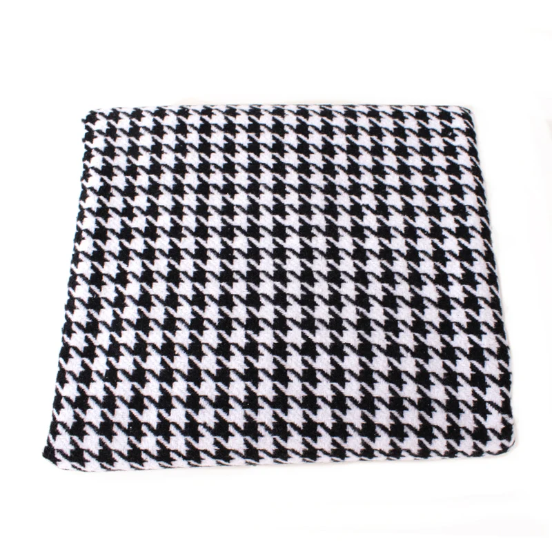 Width 59'' Classic Fashion Thickened Black White Thousand Bird Check Fabric By The Half Yard For Suit Jacket Skirt Material