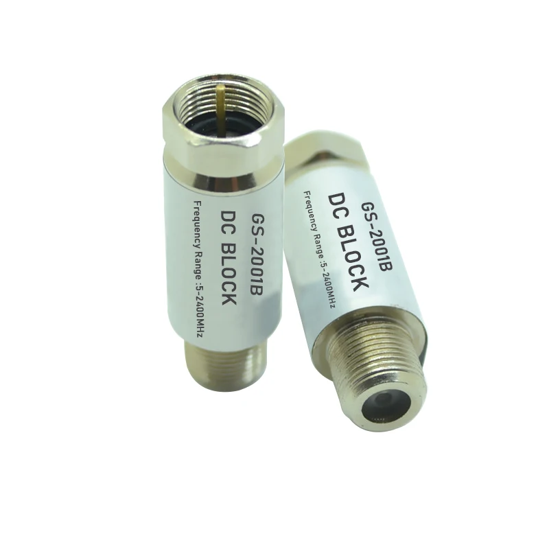 Satellite dc block sma Attenuator 50V 75ohm DC blocker Connector SMA DC Block in-Line Connector F Type female DC-Block 5-2400MHz