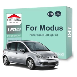 13個のledインテリアライト電球ルノーmodus 2004-2008 2009 2010 2012 2013カー読書ドームトランク車両ランプcanbus