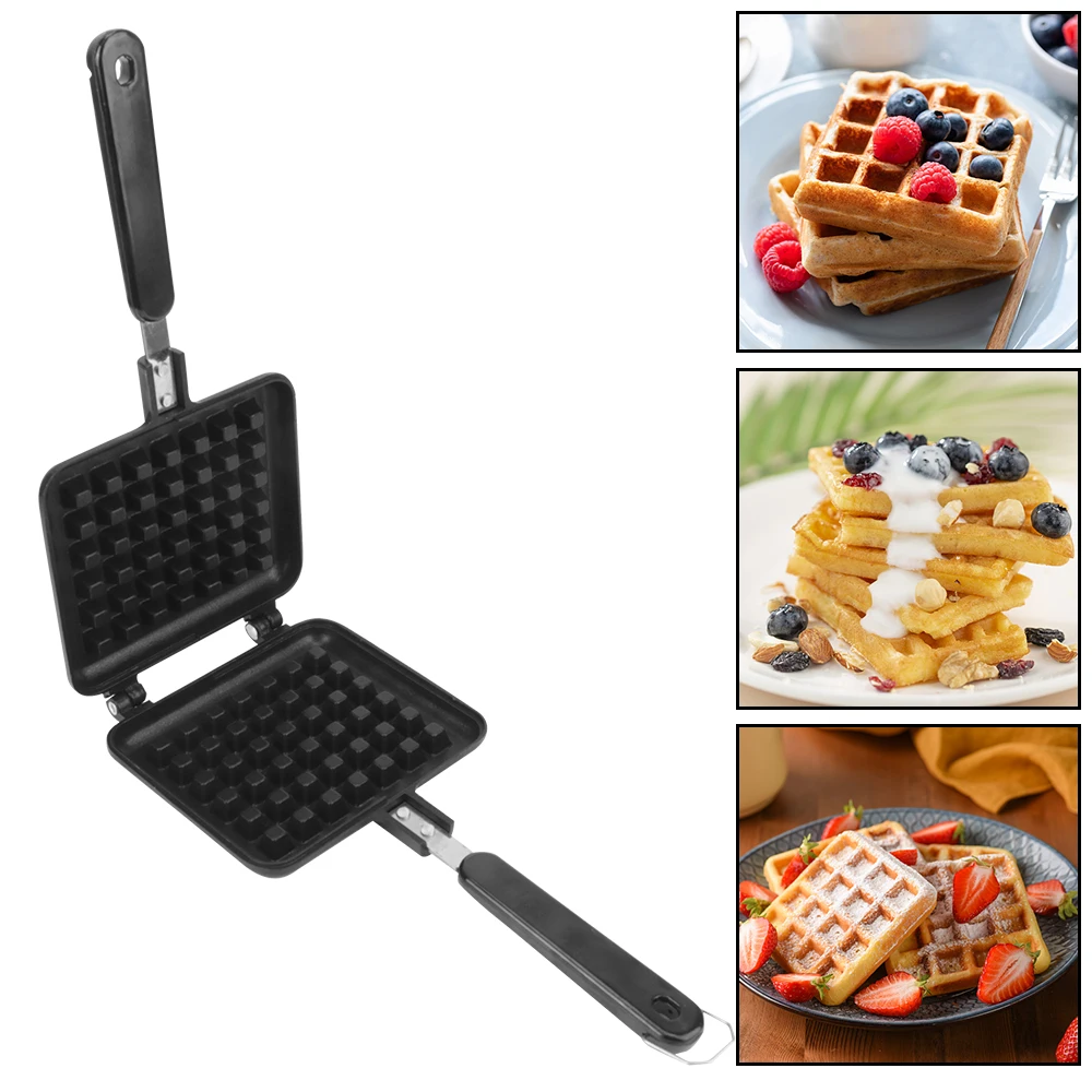 Waffles Pot Iron Baking Pan Kitchen Cooking Tool Waffle Maker Machine Bubble Egg Cake Oven Breakfast Machine Cake Waffle Mold