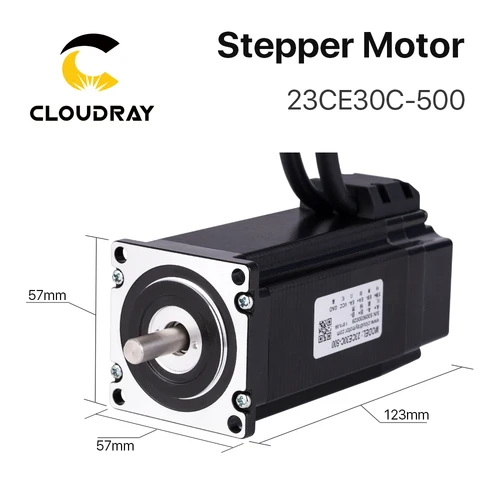 Imagen 2 del producto Motor paso a paso Cloudray Nema 23 con codificador 3.0N.m Controlador de motor paso a paso de circuito cerrado Servocontrolador fácil con cable libre de 1,5 m