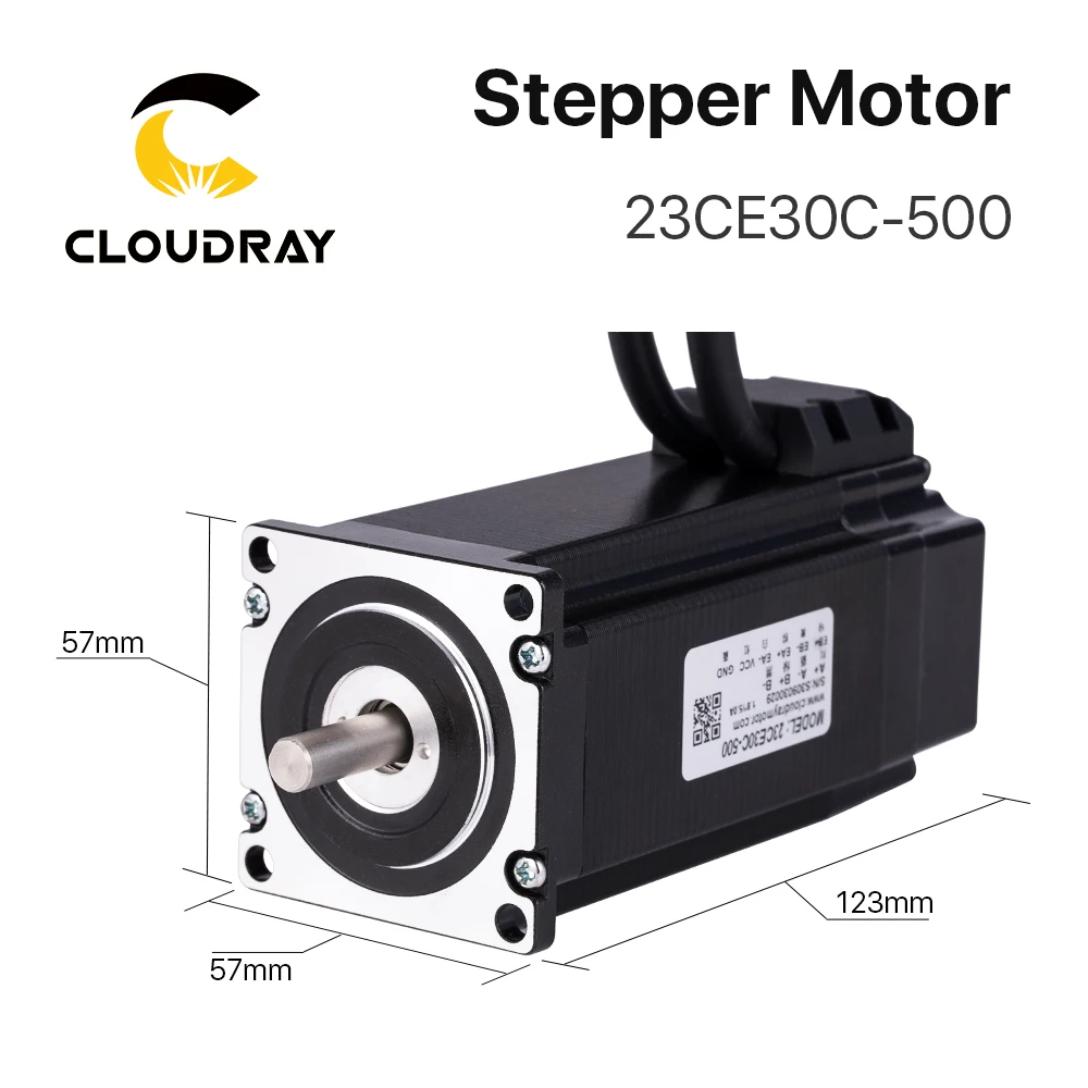 Imagem -02 - Motor Deslizante Cloudray-nema 23 com Codificador 3.0n.m Circuito Fechado Servo Driver Fácil com Cabo Livre de 15 m