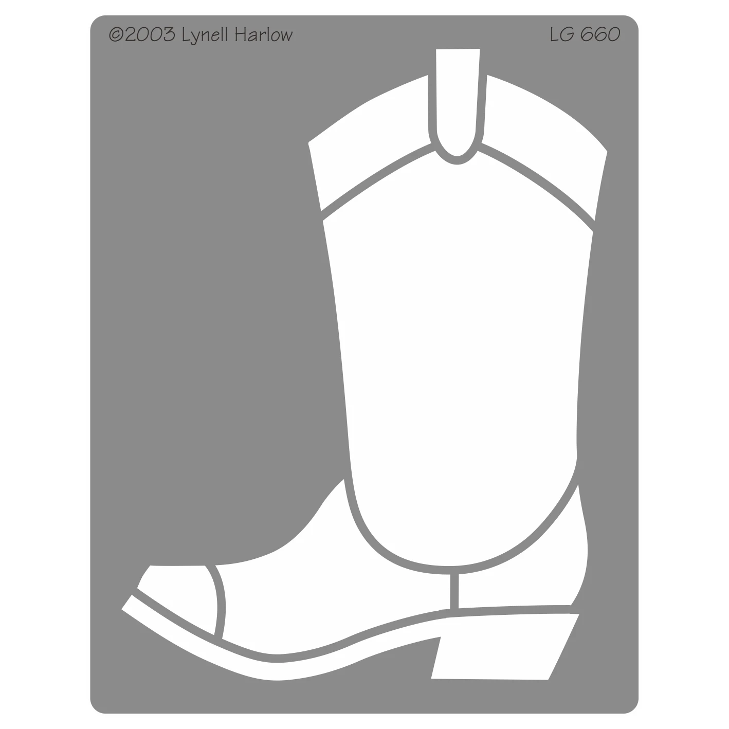 Embossing Dreamweaver Stencils LG 660 Large Boot