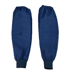 Men's and Women's Thickened Work Wear-Resistant Antifouling Canvas  Long Welded Denim Arm Sleeve