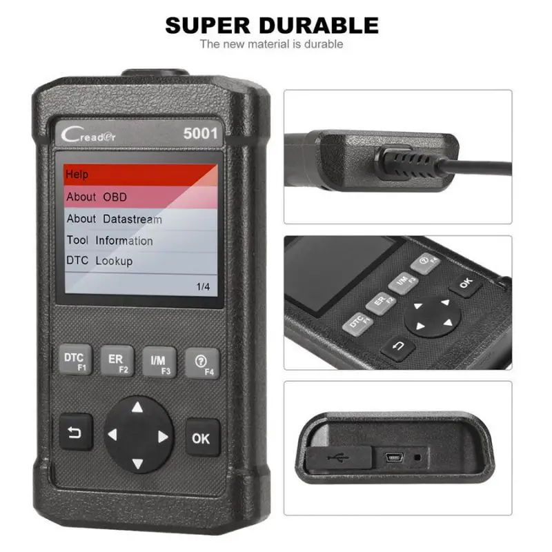 Launch Code Reader 5001 Vehicle Diagnostic Tool Full OBDII/EOBD Diagnostic Functions Car Scanner Diagnostic Tool