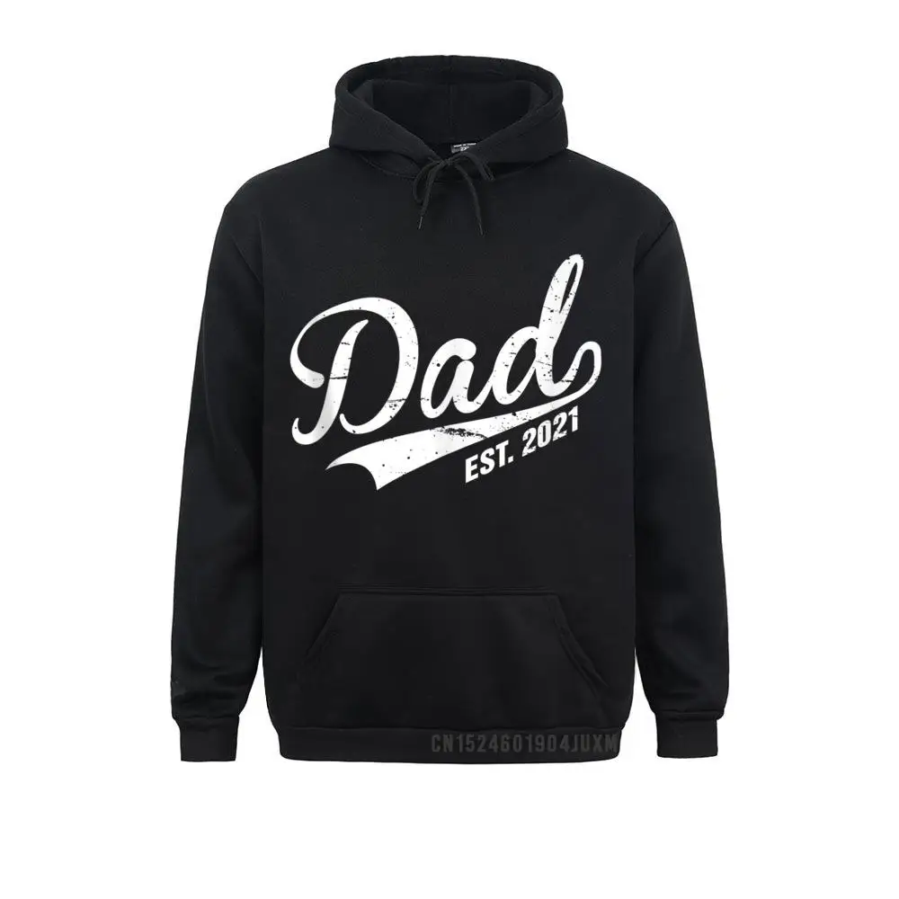 

Women Dad Est. 2021 Funny New Daddy Announcement Reveal Humor Gift Men Sweatshirts Europe Hoodies Special Sportswears
