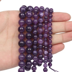 6/8/10mm Natural Amethyst Stone Beads Round Loose Spacer Beads For Jewelry Making Diy Bracelet Necklace Charms Beads Supplier