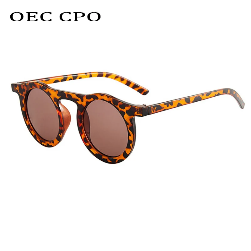 OEC CPO klasyczne okrągłe okulary przeciwsłoneczne mężczyźni kobiety moda mała ramka okulary przeciwsłoneczne damskie plastikowe okulary okulary unisex UV400 O626 — zdjęcie 4