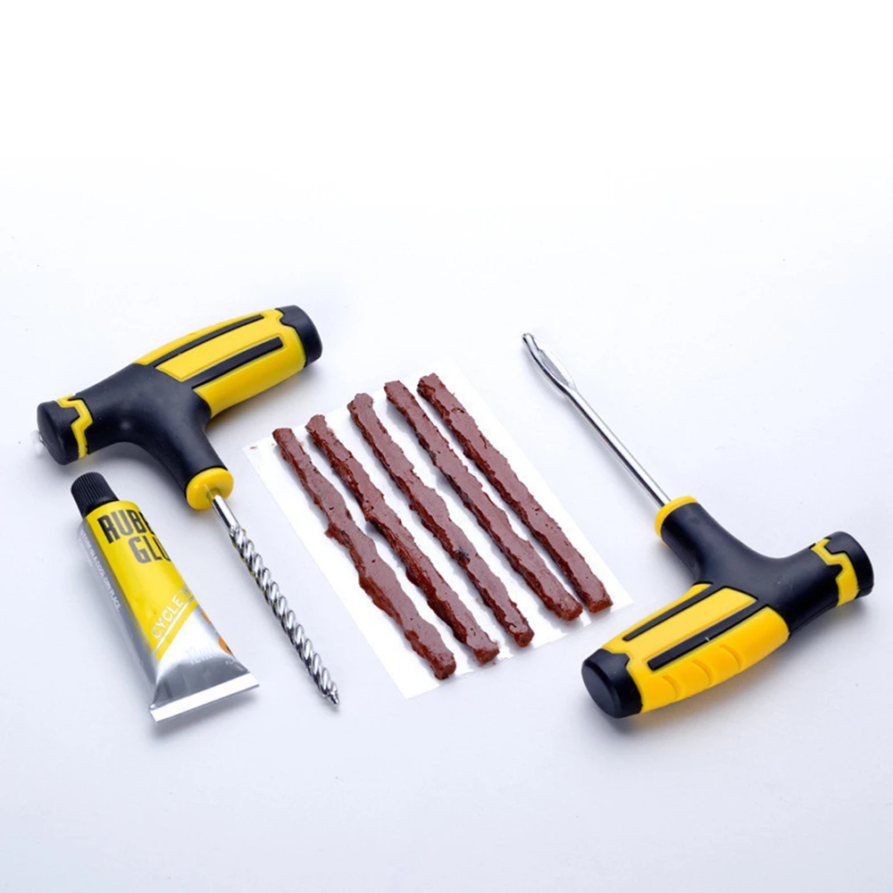 

Car Tire Repair Tool Tire Repair Kit Studding Tool Set Auto Bike Tubeless Tire Tyre Puncture Plug