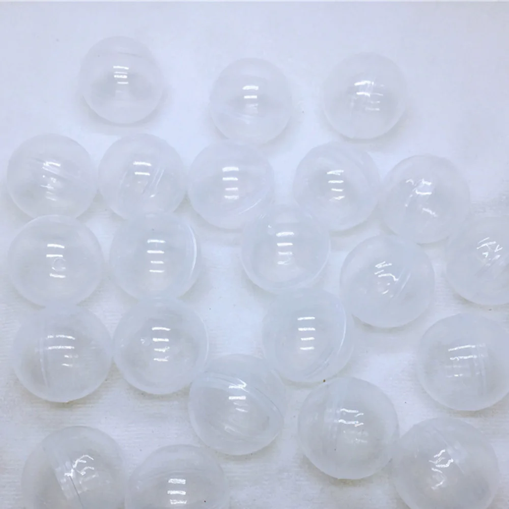 100 pezzi 32mm capsule di plastica trasparente vuote senza giocattoli per distributore automatico di caramelle giocattolo capsula