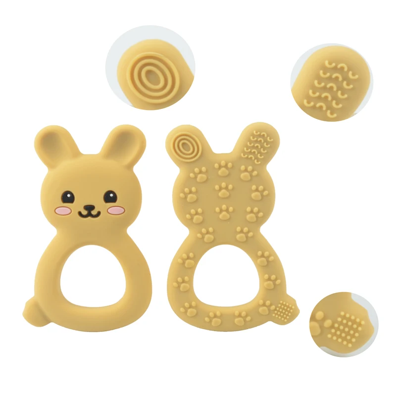 1PC Silicone Giraffe Baby Teether Animal Newborn Teething Toy Kids Care Organic Nursing Gift BPA Free Pacifier Chain Accessories