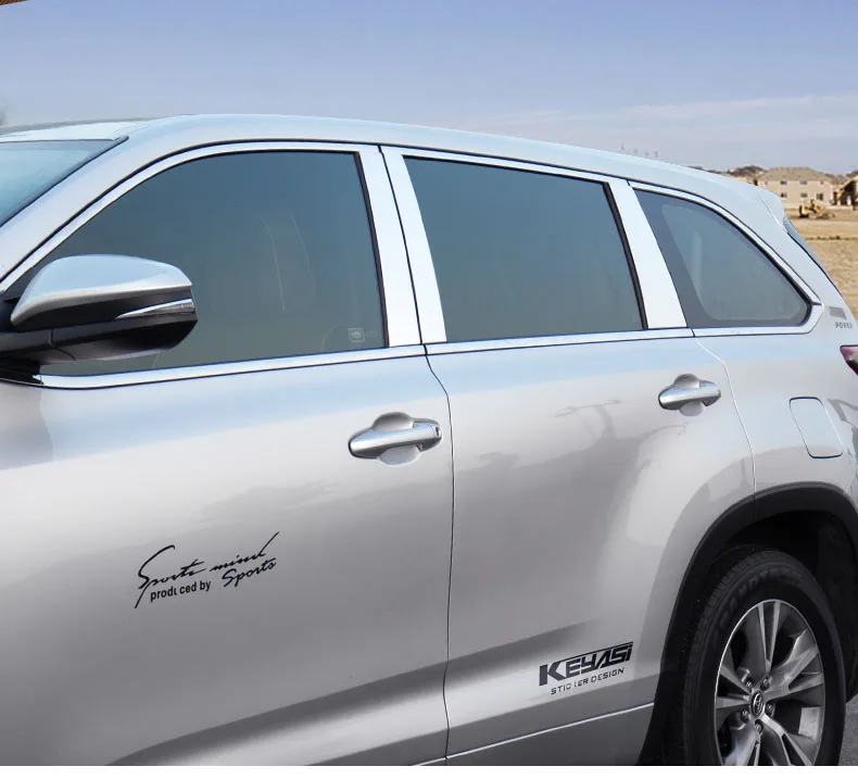 

Хромированные накладки на окна автомобиля из нержавеющей стали для toyota highlander 2013 2014 2015 2016 2017 2018 2019 3-го поколения