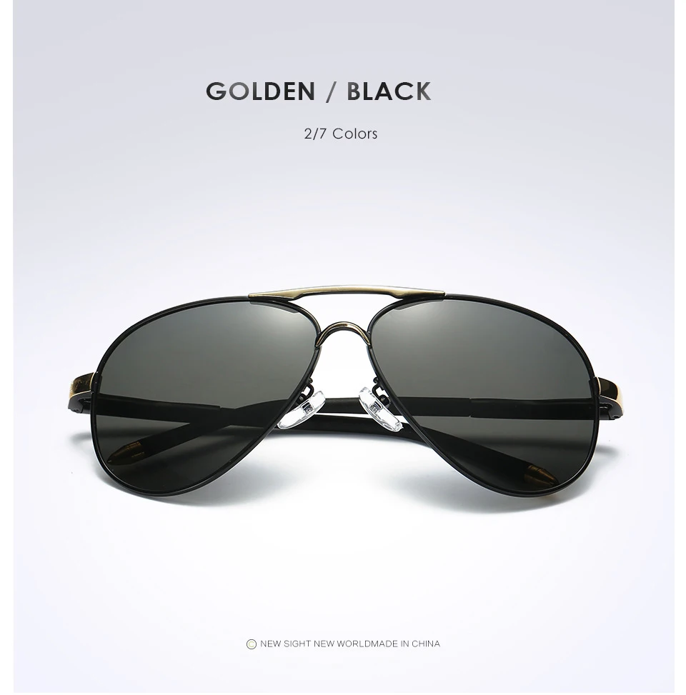 Neue Design Outdoor Sport Pilot Polarisierte Sonnenbrille Männer Frauen Anti-Glare Fahren Gläser Trendy Shades Spiegel Objektiv sonnenbrille – Detail 13