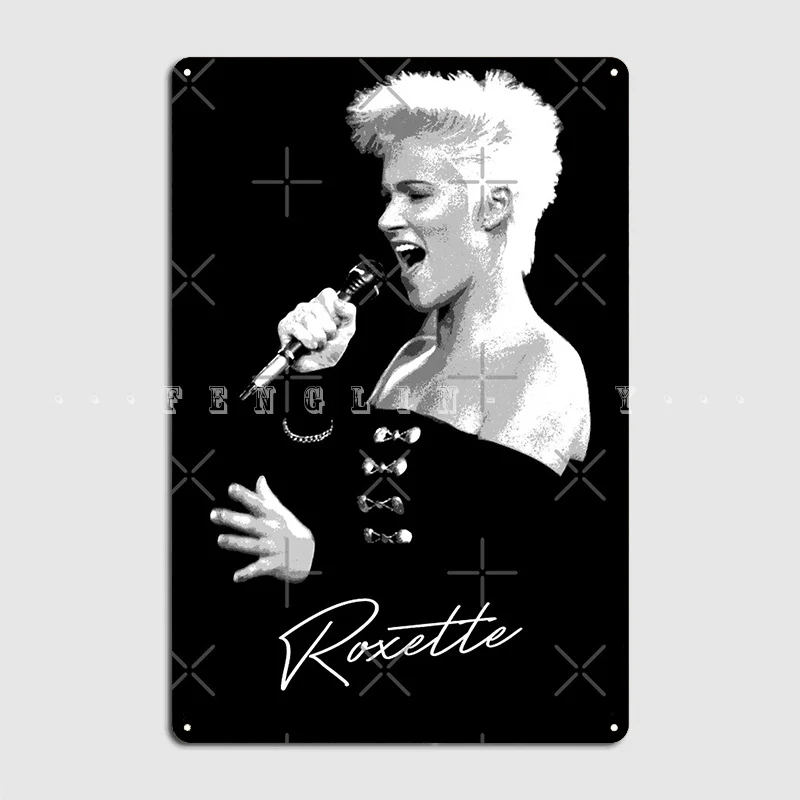 Roxette Live Metal Sign Club Party Bar Cave Custom Plates Tin Sign Poster