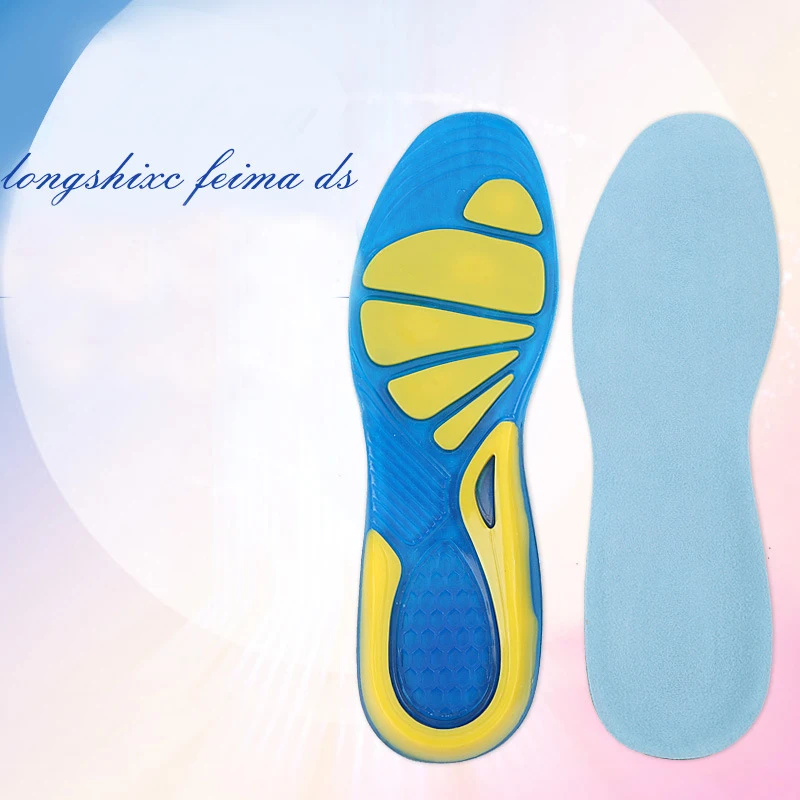 Silicon Gel Insoles Foot Care for Plantar Fasciitis Heel Spur Running Sport Insoles Shock Absorption Pads arch orthopedic insole