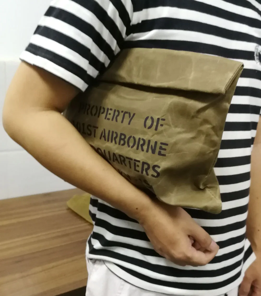 Pochette en toile American 173 Warm pour hommes, sacs à main militaires vintage, sac à main décontracté, imprimé américain, enveloppe rétro, sacs de capacité