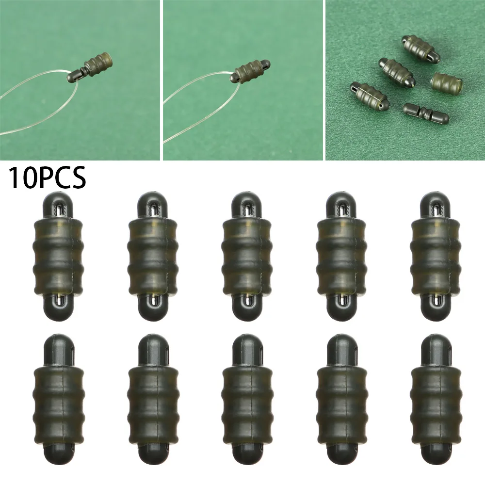 10PCS Quick Change Stop Bead Method Feeder Carp Fishing Rig Connector Bead Line Holder Trough Carp Tackle Equipment Fishing Tool