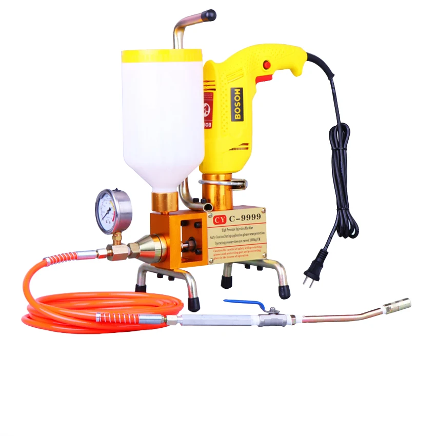 

1100W Polyurethane Pump High Pressure Grouting Machine Foam Resin Injection Grouting Machine Injection Pump For Crack Repair