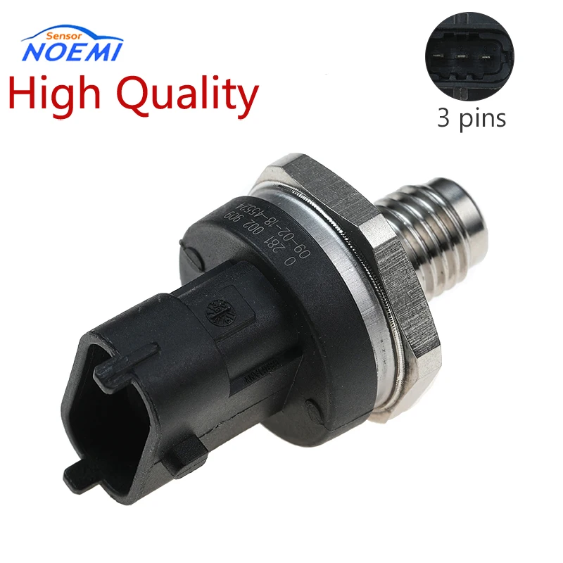 New Fuel Rail Pressure Sensor 31401-27000 0281002909 For Hyundai Tucson Elantra Santa Trajet KIA Carens Sportage Xtrek 2.0 CRDi