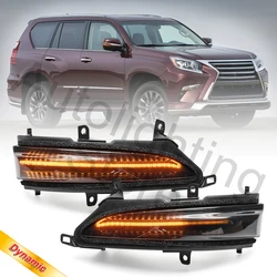 2X For Lexus LX570 GX460 LX450D 2013 2014 2015 2016 2017-2021 Turn Signal Lights Dynamic Side Mirror Indicator Lamps Rearview
