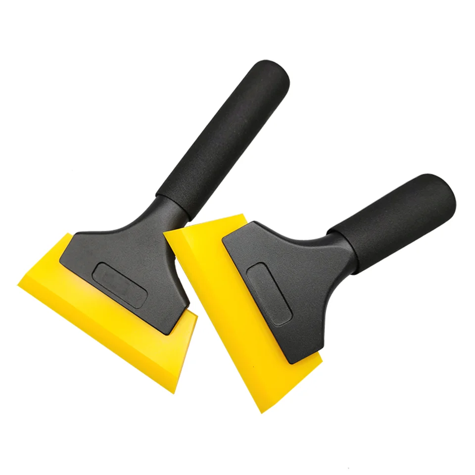 

Window Tinting Film Fitting Tool Black Pro Handle Power Squeegee With Yellow Rubber Blade k52