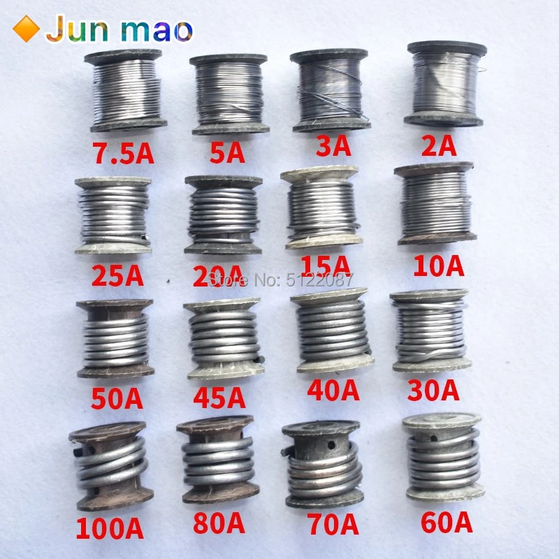 

1 ROLL Household factory insurance lead wire Large volume national standard factory fuse wire 3A5A10A15A20A25A30A40A45A60A